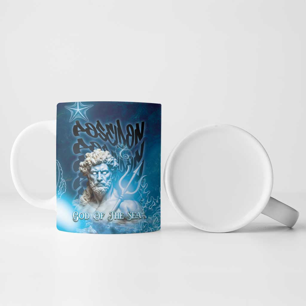 Poseidon Ceramic Mug God Of The Sea - Wonder Print Shop