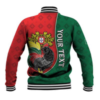 Personalized Portugal Baseball Jacket Rooster With Coat Of Arms - Wonder Print Shop