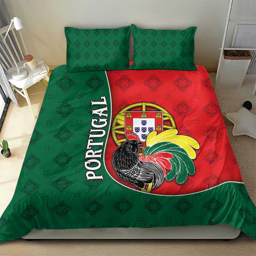 Portugal Bedding Set Rooster With Coat Of Arms - Wonder Print Shop
