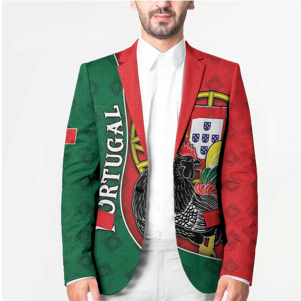 Personalized Portugal Blazer Rooster With Coat Of Arms - Wonder Print Shop