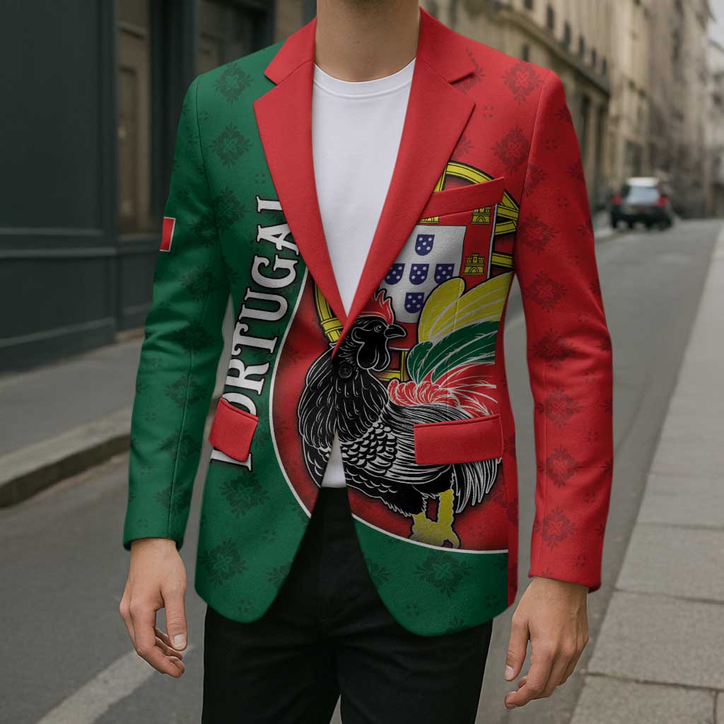 Personalized Portugal Blazer Rooster With Coat Of Arms - Wonder Print Shop