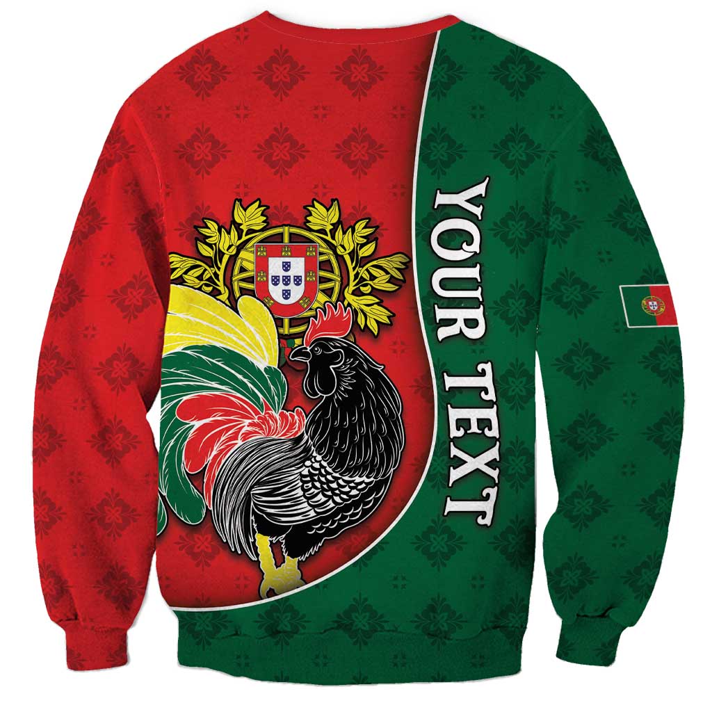 Personalized Portugal Sweatshirt Rooster With Coat Of Arms - Wonder Print Shop
