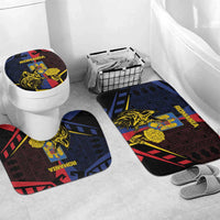 Romania Bathroom Set The Eurasian Lynx With The Peony - Wonder Print Shop