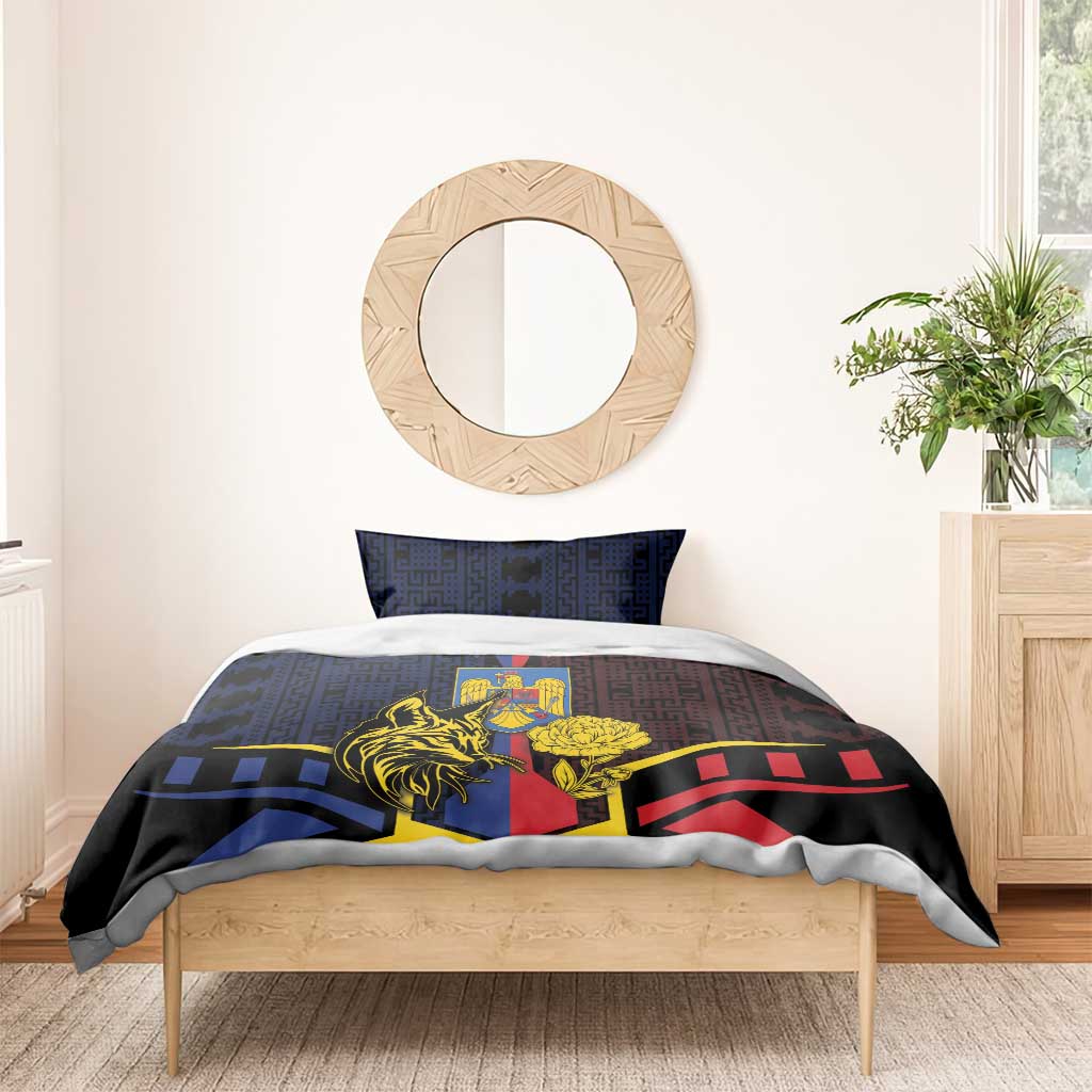 Romania Bedding Set The Eurasian Lynx With The Peony - Wonder Print Shop