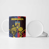 Personalized Romania Ceramic Mug The Eurasian Lynx With The Peony - Wonder Print Shop