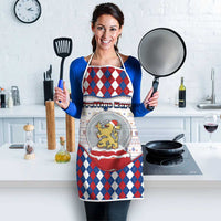 Netherlands Christmas Apron Lion Symbol In Snow Globe - Wonder Print Shop