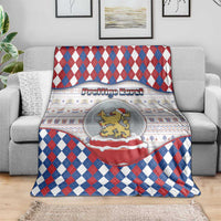 Netherlands Christmas Blanket Lion Symbol In Snow Globe - Wonder Print Shop
