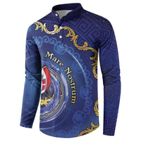 Italian Empire Button Sweatshirt Concept Of Mare Nostrum - Wonder Print Shop