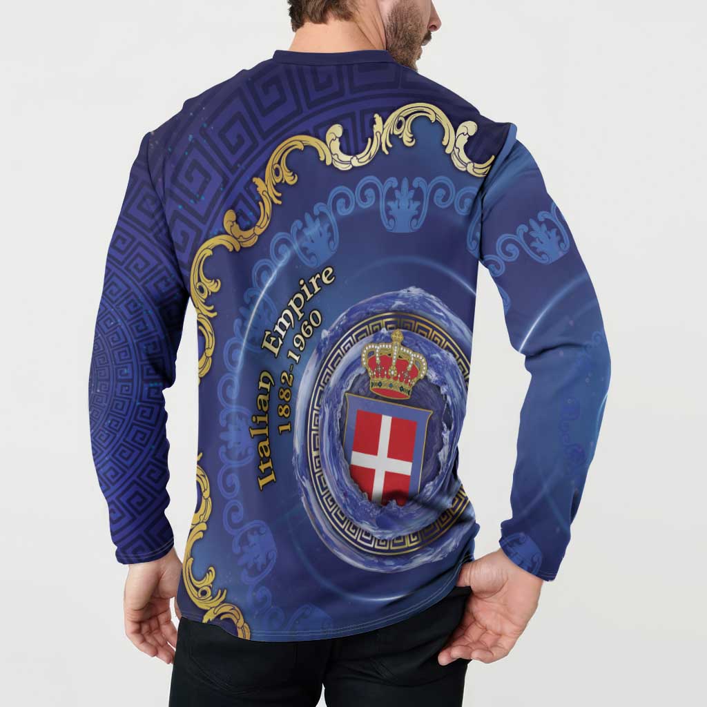 Italian Empire Button Sweatshirt Concept Of Mare Nostrum - Wonder Print Shop