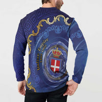 Italian Empire Button Sweatshirt Concept Of Mare Nostrum - Wonder Print Shop