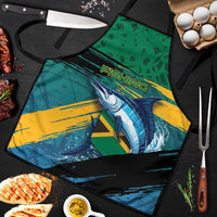 Afro-Jamaicans Fishing Apron Blue Marlin Fish