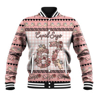 Personalized 67 Valentine's Day Baseball Jacket Vintage Rose And Cupid