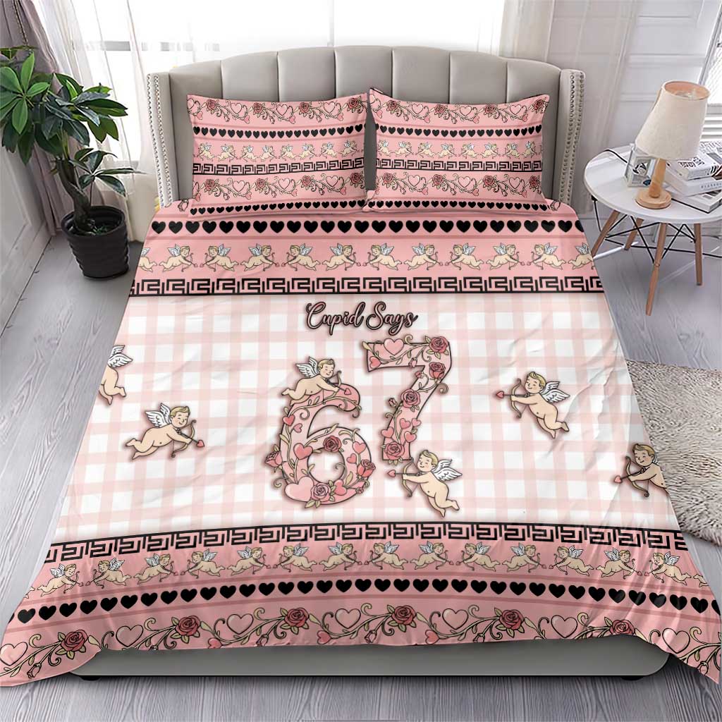 67 Valentine's Day Bedding Set Vintage Rose And Cupid
