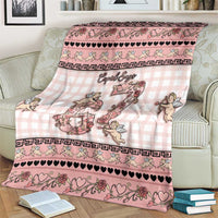 67 Valentine's Day Blanket Vintage Rose And Cupid