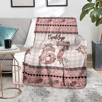 67 Valentine's Day Blanket Vintage Rose And Cupid
