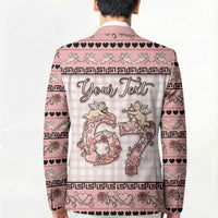 Personalized 67 Valentine's Day Blazer Vintage Rose And Cupid
