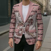 Personalized 67 Valentine's Day Blazer Vintage Rose And Cupid