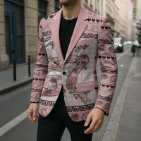 Personalized 67 Valentine's Day Blazer Vintage Rose And Cupid