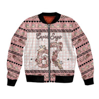 Personalized 67 Valentine's Day Bomber Jacket Vintage Rose And Cupid