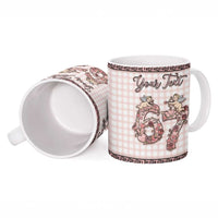 Personalized 67 Valentine's Day Ceramic Mug Vintage Rose And Cupid
