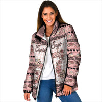Personalized 67 Valentine's Day Padded Jacket Vintage Rose And Cupid