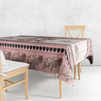 67 Valentine's Day Tablecloth Vintage Rose And Cupid