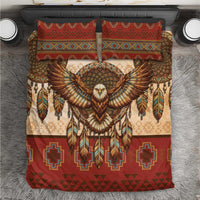 Eagle Native American Bedding Set Tribal Feather Dreamcatcher Boho Style