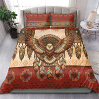 Eagle Native American Bedding Set Tribal Feather Dreamcatcher Boho Style