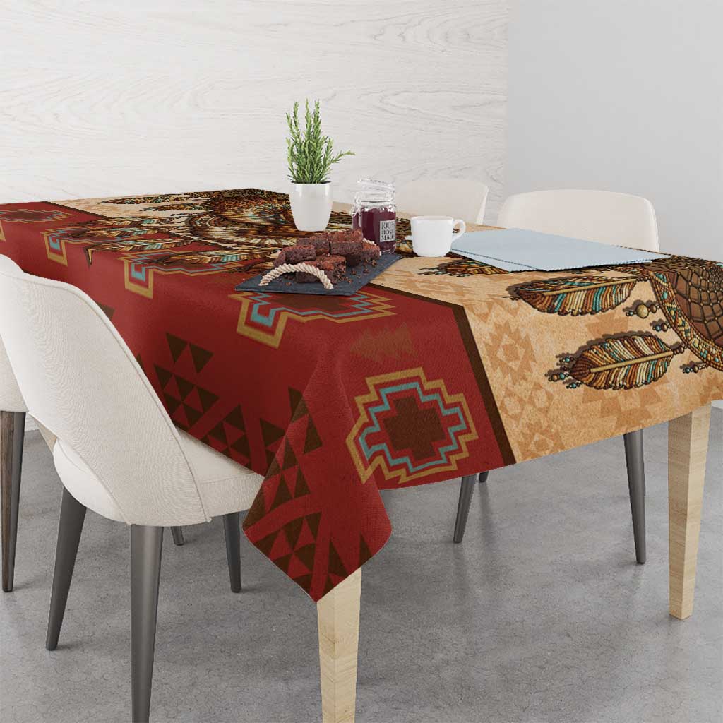 Eagle Native American Tablecloth Tribal Feather Dreamcatcher Boho Style