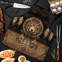 Bear Native American Apron Tribal Feather Dreamcatcher Boho Style