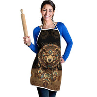 Bear Native American Apron Tribal Feather Dreamcatcher Boho Style