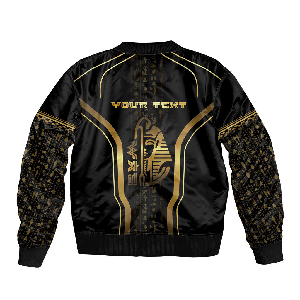 Personalized Egypt Was Sceptre Bomber Jacket Gold Pharaoh Patterns