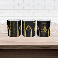 Personalized Egypt Was Sceptre Ceramic Mug Gold Pharaoh Patterns