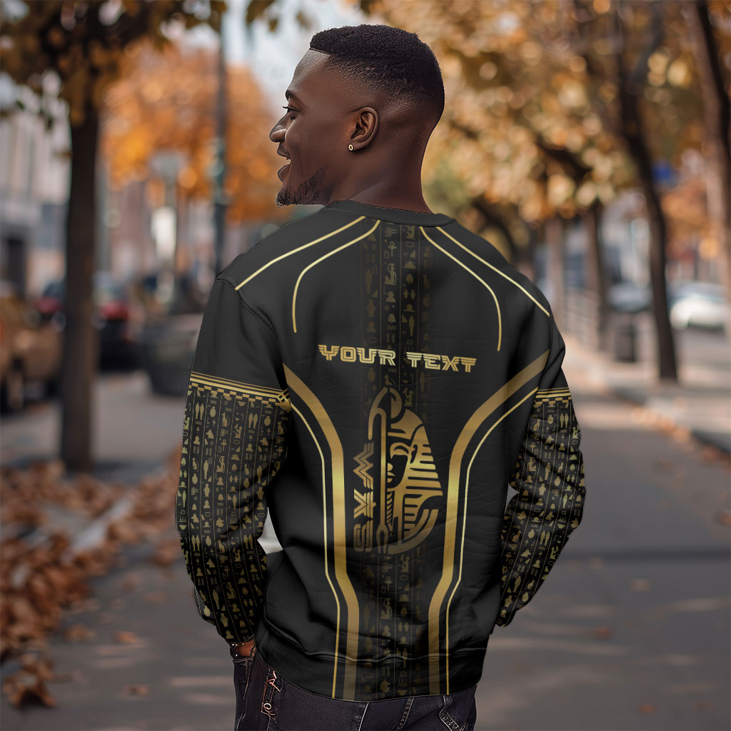 Personalized Egypt Was Sceptre Sweatshirt Gold Pharaoh Patterns