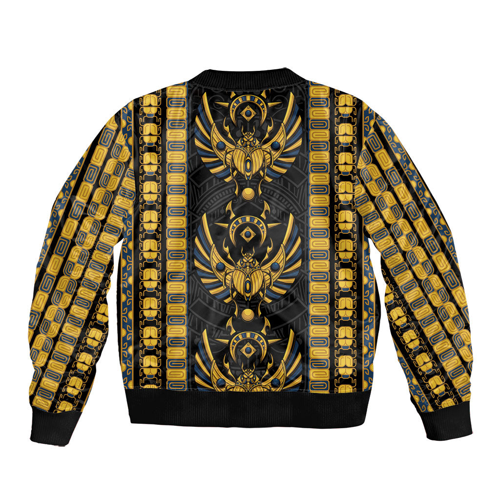 Egypt The Scarab Beetle Bomber Jacket Winged Solar Amulet Symbol