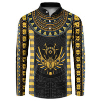 Egypt The Scarab Beetle Button Sweatshirt Winged Solar Amulet Symbol
