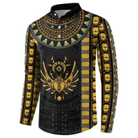 Egypt The Scarab Beetle Button Sweatshirt Winged Solar Amulet Symbol