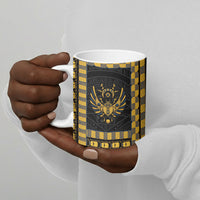 Egypt The Scarab Beetle Ceramic Mug Winged Solar Amulet Symbol