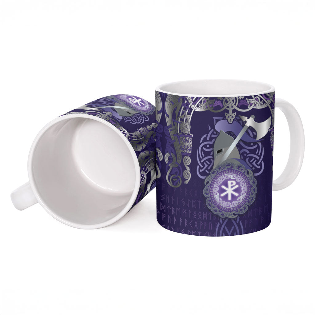 Vikings The Varangian Guard Ceramic Mug Ancient Chi Rho Symbols