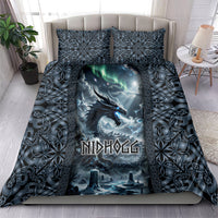 Dark Vikings Bedding Set Norse Dragon Nidhogg