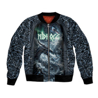 Dark Vikings Bomber Jacket Norse Dragon Nidhogg