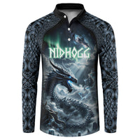 Dark Vikings Button Sweatshirt Norse Dragon Nidhogg