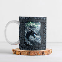 Dark Vikings Ceramic Mug Norse Dragon Nidhogg