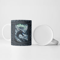 Dark Vikings Ceramic Mug Norse Dragon Nidhogg