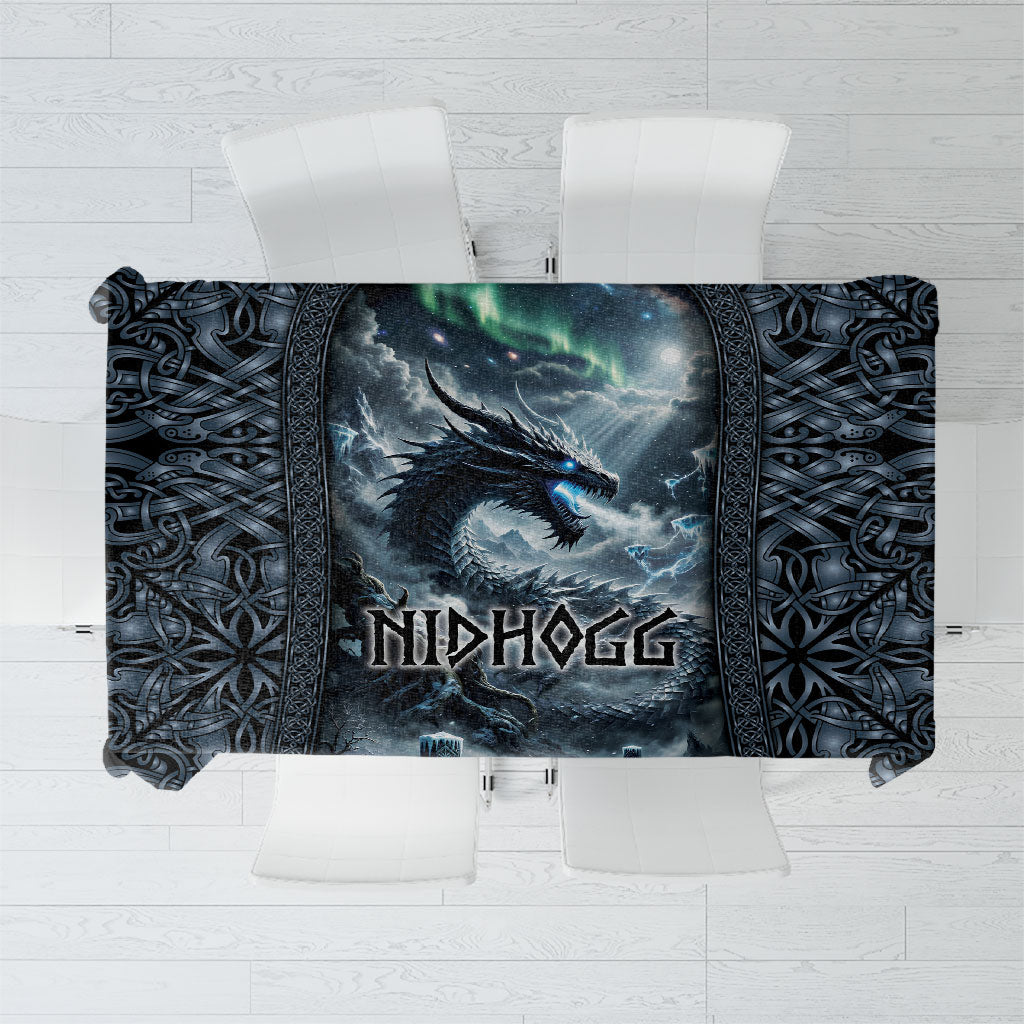 Dark Vikings Tablecloth Norse Dragon Nidhogg