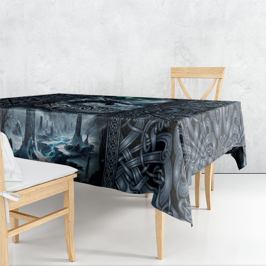 Dark Vikings Tablecloth Norse Dragon Nidhogg