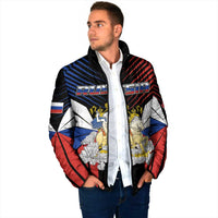 Personalized Russia Padded Jacket Symbol Saint George Slaying The Dragon - Wonder Print Shop