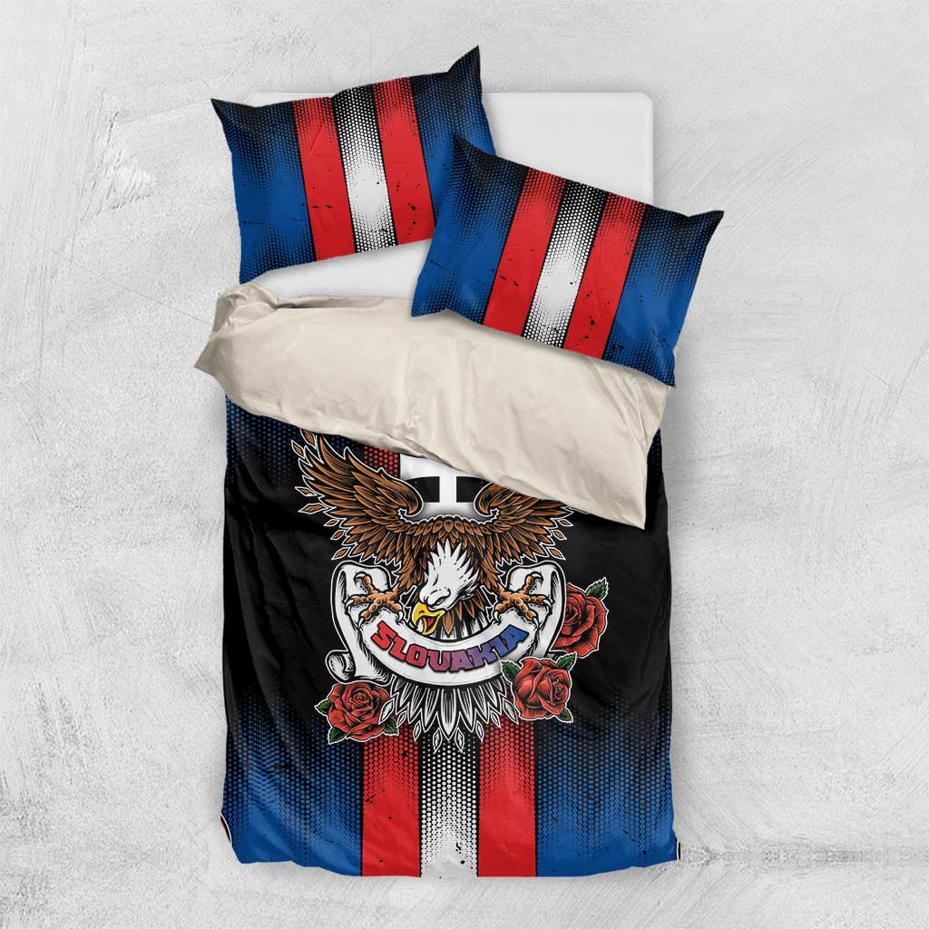 Slovakia Bedding Set The Eagle Double Cross Symbol - Wonder Print Shop