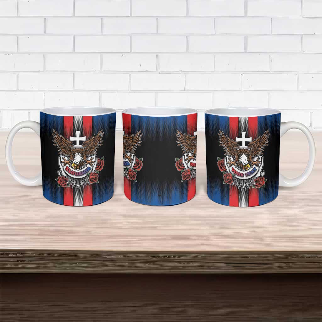 Personalized Slovakia Ceramic Mug The Eagle Double Cross Symbol - Wonder Print Shop
