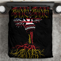 German American Heritage Month Bedding Set USA Grown Germany Roots Tree Flag Pattern